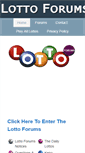 Mobile Screenshot of lottoforums.com